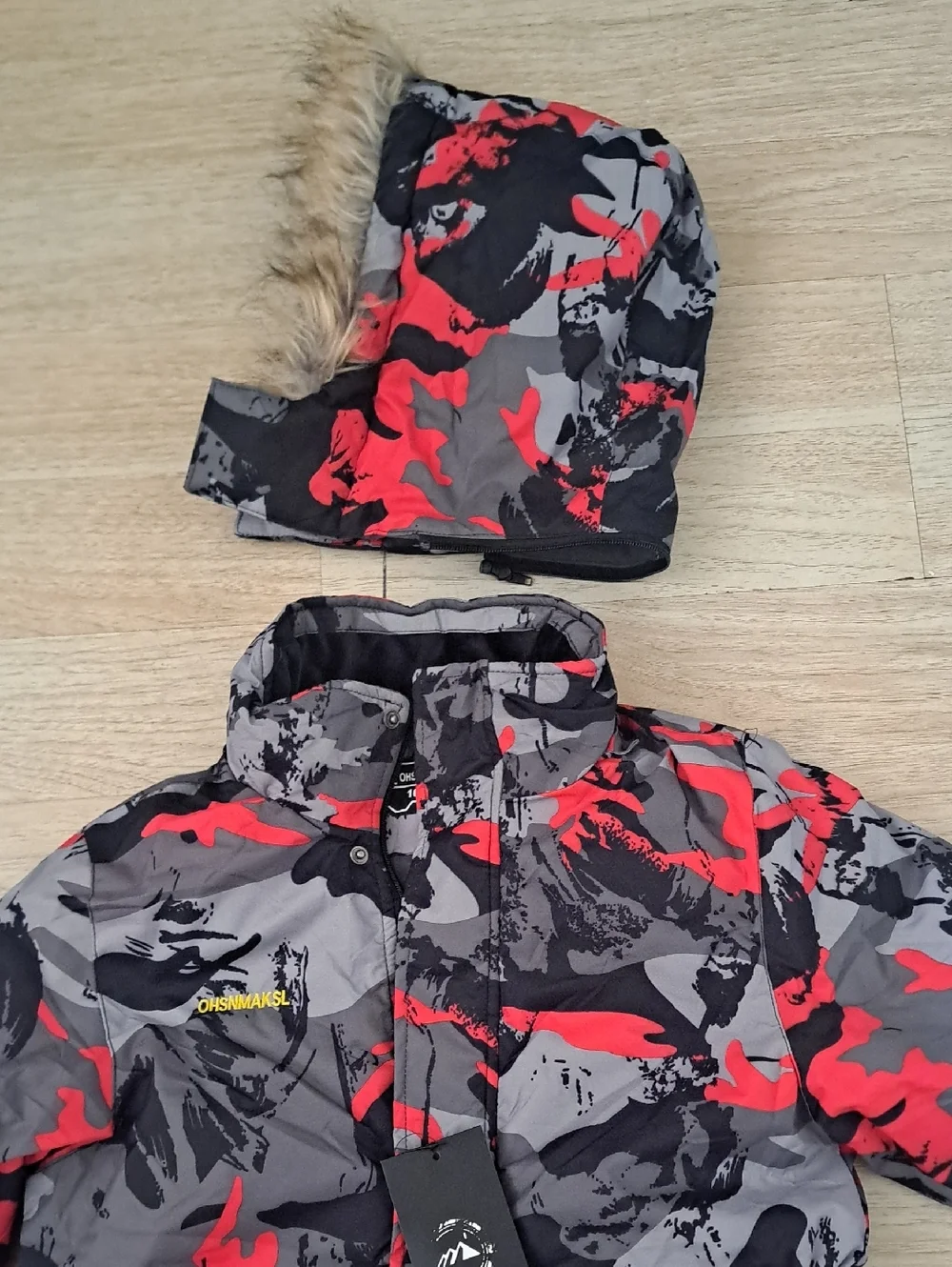 OHSNMAKSL Kids Camouflage Snowsuit